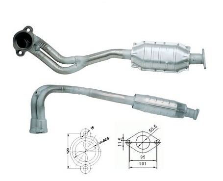 Ford ESCORT 1.8i 16V 1796 cc 96 Kw / 130 cv ZH18P Magnaflow CAT