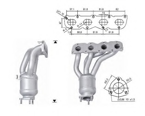 VW POLO 1.6i 16V 1598 cc 77 Kw / 105 cv BTS Magnaflow CAT Bouwja