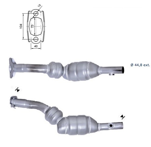 Renault CLIO 1.4i 16V 1390 cc 72 Kw / 98 cv K4J Tº CR1A Magnaflo