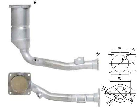 Citroen SAXO 1.4i 1360 cc 55 Kw / 75 cv TU3JP (KFW) Magnaflow CA