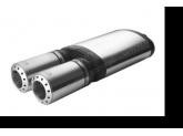 Sport-Eindemper 2x100mm Universeel RVS Ulter-Sport