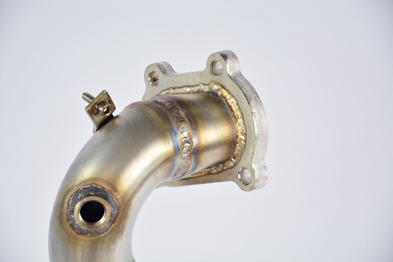 595 ABARTH 1.4T (145 Hp) (Ø65 with valve) 2015 Turbo downpipe kit (Replaces catalytic converter)