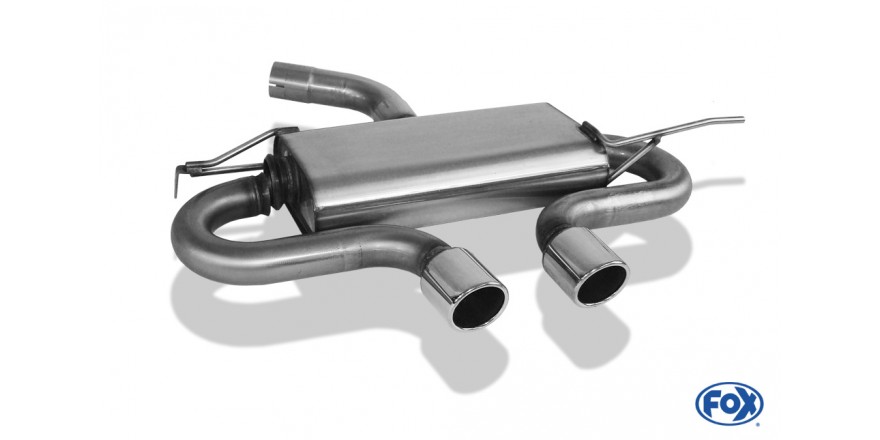 VW Golf V TSI Einddemper Uitgang midden R32-Design - 2x90 Typ 16