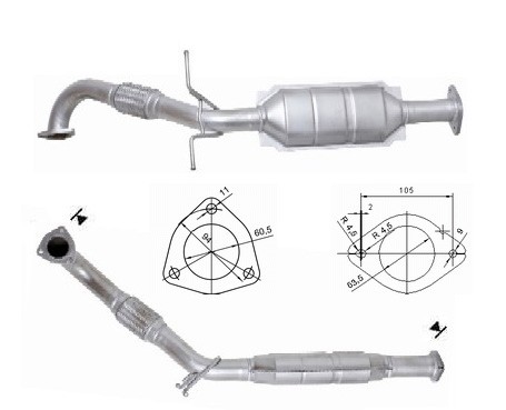 Volvo V70 2.5TD 2461 cc 103 Kw / 140 cv D5252T Magnaflow CAT Bou