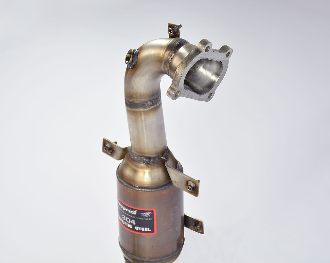 595 ABARTH 1.4T (145 Hp) "Monotubo" 2015 Turbo downpipe kit + Metallic catalytic converter