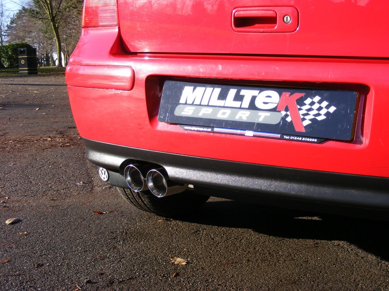 Milltek SEAT Leon 1M 1.8T 180pk Sport cat-back systeem met dubbe