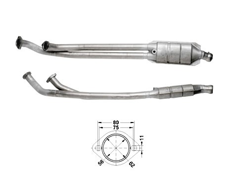 Volvo 960 2.5i 24V 2473 cc 125 Kw / 170 cv B6254FS Magnaflow CAT