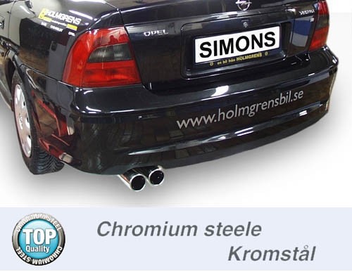 Simons Einddemper Opel Vectra B 1995-2002