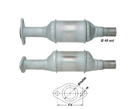 Volvo 440 1.6i 1596 cc 62 Kw / 84 cv B16F Magnaflow CAT Bouwjaar