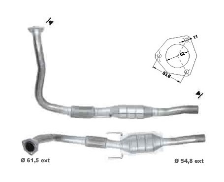 Opel SIGNUM 2.2TD DTI 2172 cc 92 Kw / 125 cv Y2.2DTR Magnaflow C