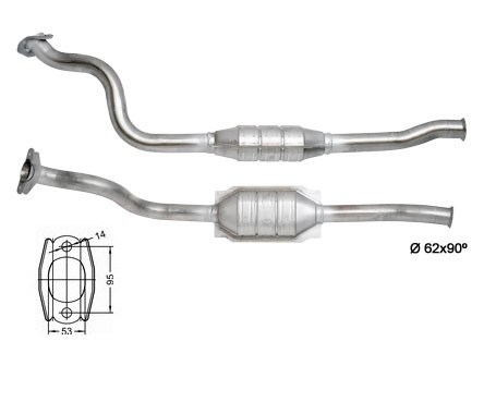 Citroen JUMPY 1.9D 1868 cc 51 Kw / 69 cv DW8 (WJZ) Magnaflow CAT
