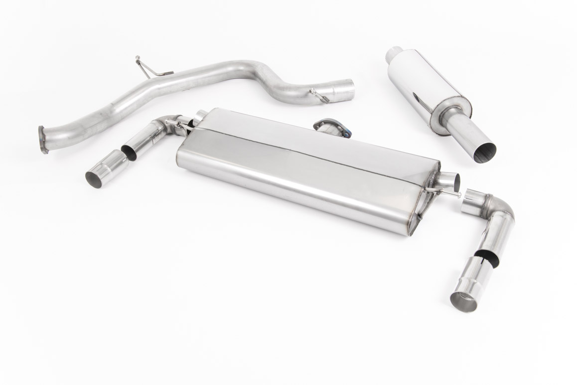 Milltek Cat-back VW Golf MK7.5 GTI Cerakote zwart