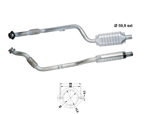 Mercedes C250TD 2495 cc 110 Kw / 150 cv 605.960 T202 Magnaflow C
