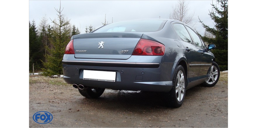 Peugeot 407 - 2,0l 16V Einddemper - 2x106x71 Typ 33 FOX