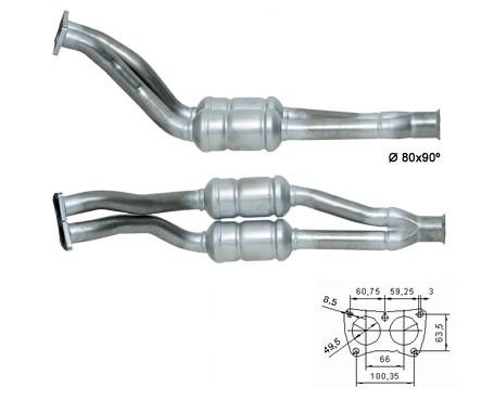 Peugeot 406 3.0i V6 2946 cc 152 Kw / 207 cv ES9J4S (XFX) Magnafl