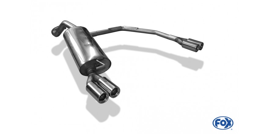 VW Beetle Typ 1C/ 9C/ 1Y Einddemper Uitgang rechts/links 63,5 -