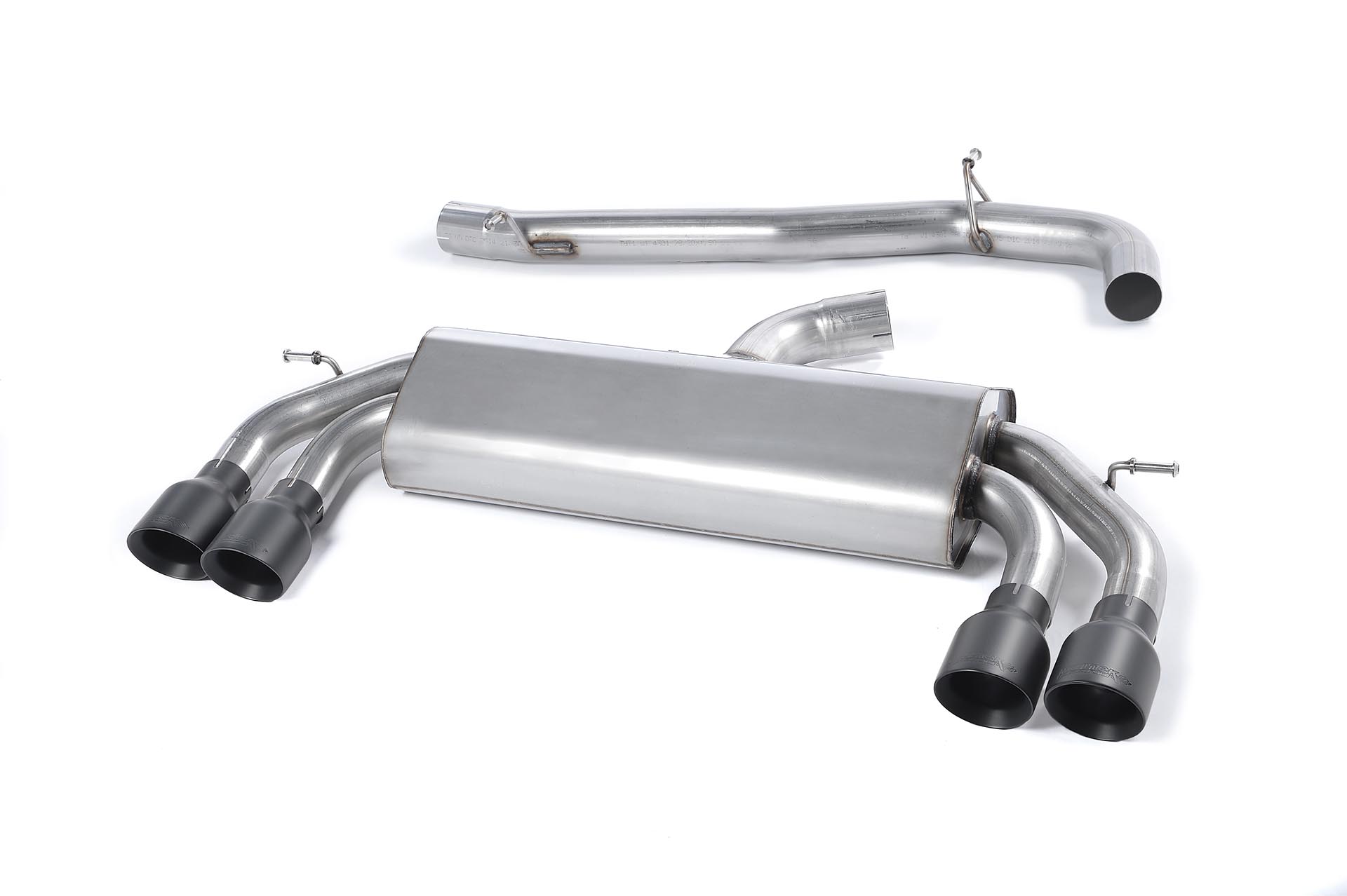 Milltek Cat-back VW Golf MK7.5 R TSI 310PS (Non-GPF Equipped Models Only) Zwart