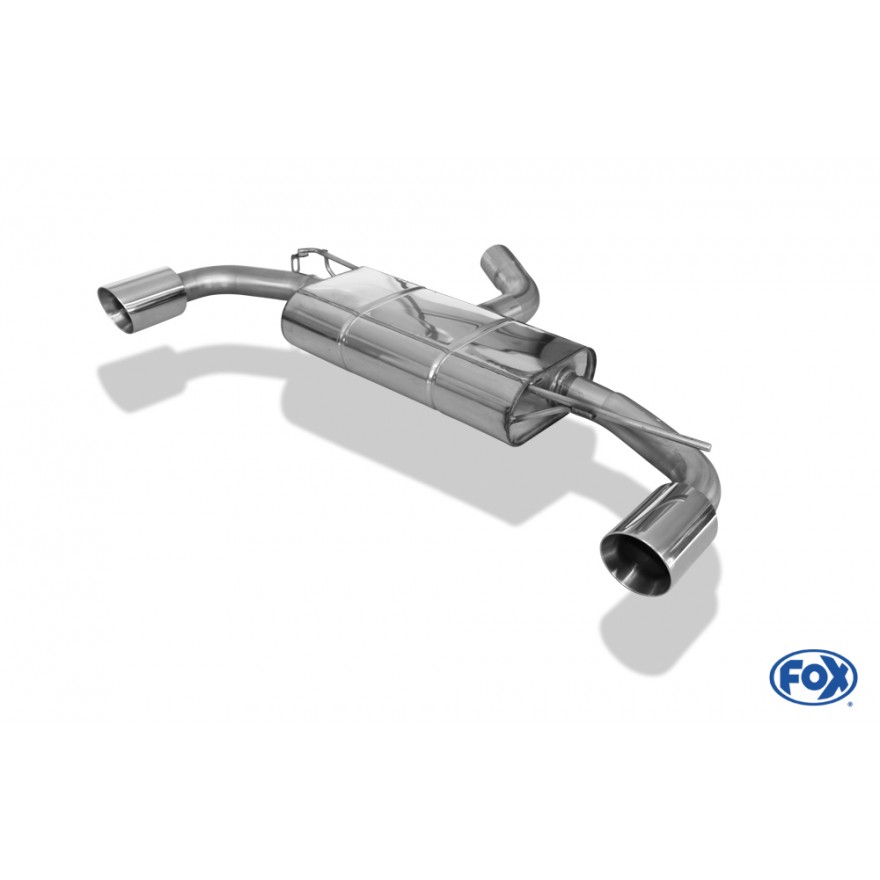 VW Golf VII - GTE  Einddemper rechts/links - 1x100 Type 25 Duplex (Rieger)