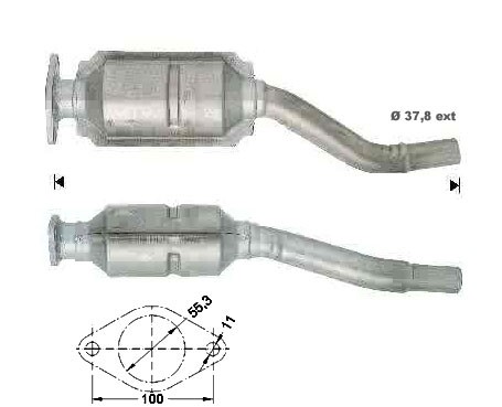 Fiat SEICENTO 1.1i 1108 cc 40 Kw / 54 cv 176B2.000 Magnaflow CAT