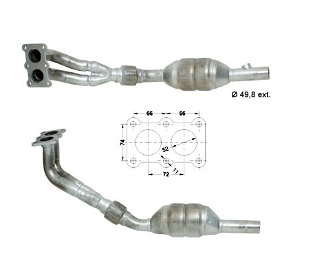 Seat CORDOBA 1.6i 16V 1595 cc 74 Kw / 101 cv APF Magnaflow CAT B