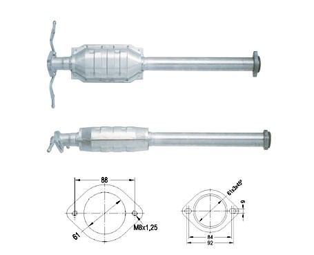 Lancia KAPPA 2.4TD 2387 cc 91 Kw / 124 cv 838A7.000 Magnaflow CA