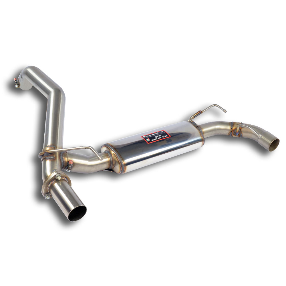 Rear exhaust right - left for Performance sport exhaust for 500 ABARTH 1.4T (135 Hp) Ø65 mm with val