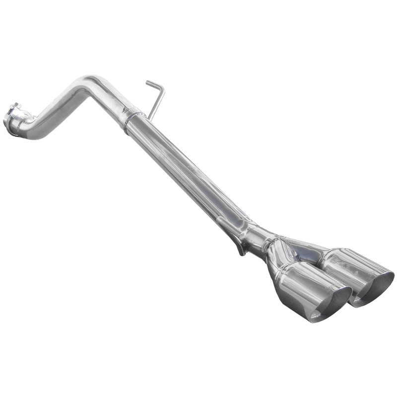 100% RVS Sportuitlaat zonder demper  Fiat Grande Punto 1.4T-Jet (155pk) 2007- 2x80mm Racing (Ø60mm)