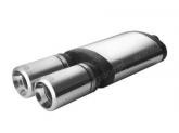 Sport-Eindemper 2x100mm Universeel RVS Ulter-Sport
