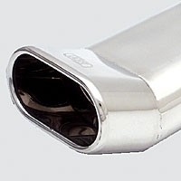 Einddemper BMW 5-serie e34 1990-1995 RVS dtm eindstuk 145x75mm o