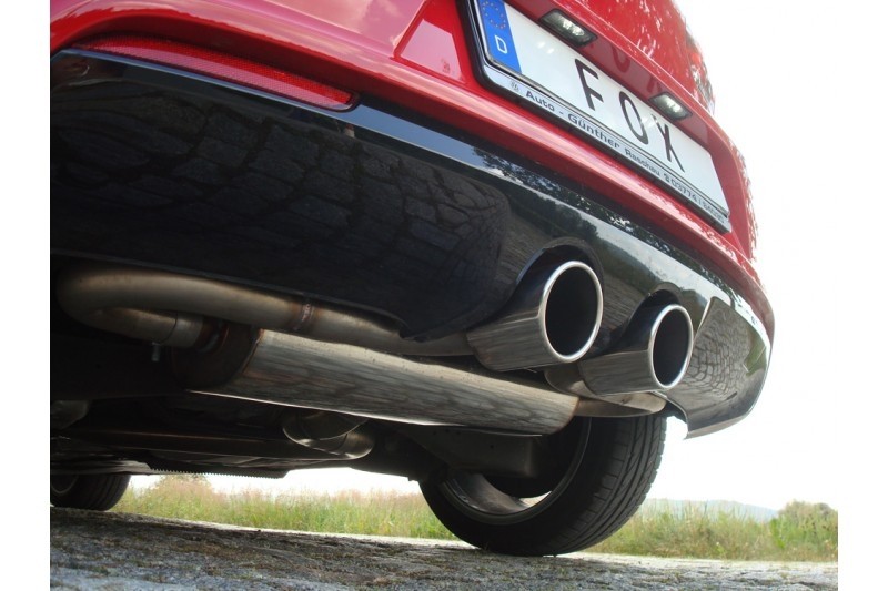 Einddemper VW Golf VI R 4-Motion Duplex 2x100 rond