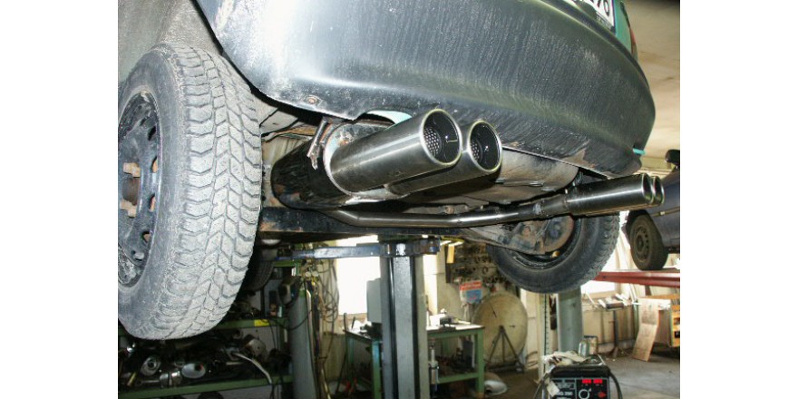 Opel Corsa B Einddemper Uitgang rechts/links 60mm - 2x80 Typ 13
