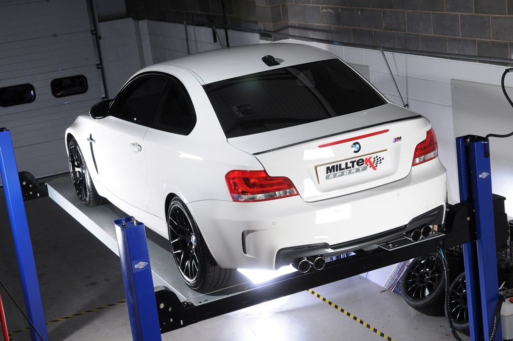Milltek 1 Series M Coupe (E82) 11-12 Primary Cat-back Quad 80mm 