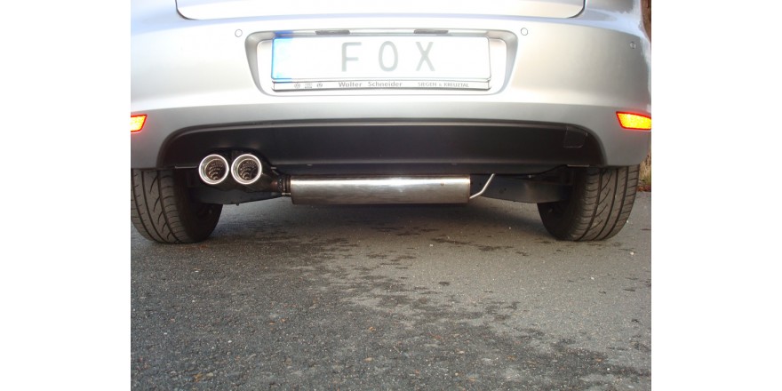 VW Golf VI Einddemper eenzijdig - 2x80 Typ 13 FOX
