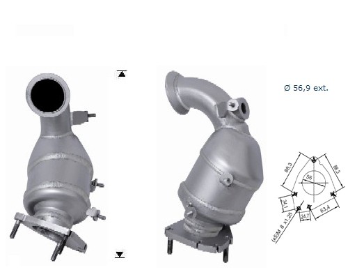 Saab 9-3 1.9TD TID 1910 cc 88 Kw / 120 cv Z19DT Magnaflow CAT Bo