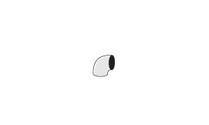 90 graden knik 1 3/4 inch (44,5mm) Simons Staal