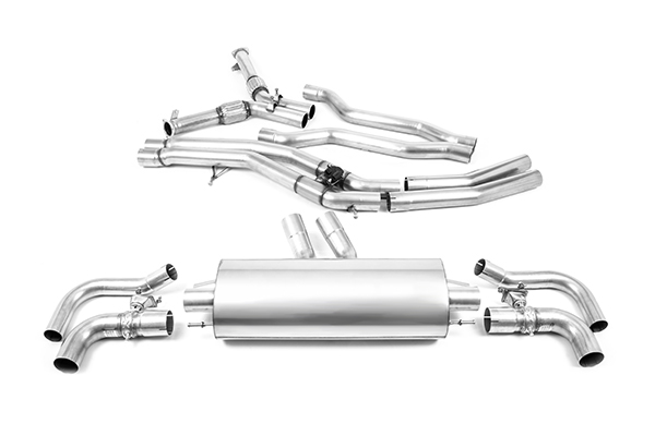 Audi RSQ8 4.0 V8 Bi-Turbo Particulate Filter-back Non-Resonated (Louder) - No Cutting Required - Fit