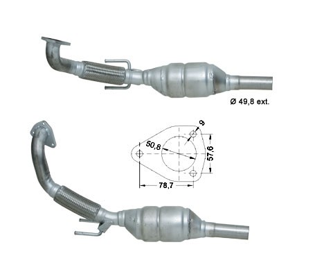 VW POLO 1.9TD Classic 1896 cc 66 Kw / 90 cv ALH Magnaflow CAT Bo