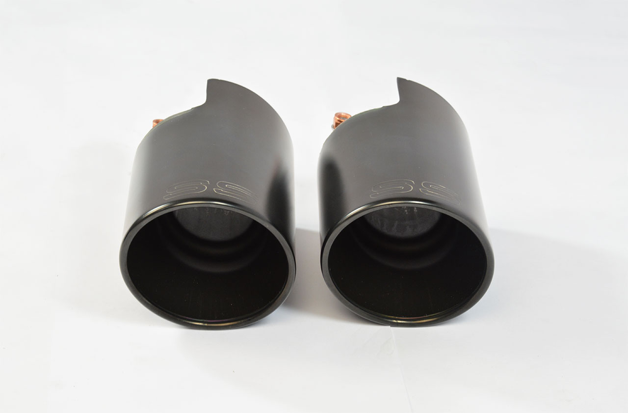 ALFA ROMEO STELVIO 2.0i Turbo Q4 (200 Hp) 2017 Endpipe kit Right OO100 - Left OO100 "Black"