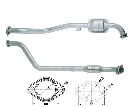 Opel OMEGA B 2.5TD 2497 cc 96 Kw / 130 cv U2.5TD Magnaflow CAT B