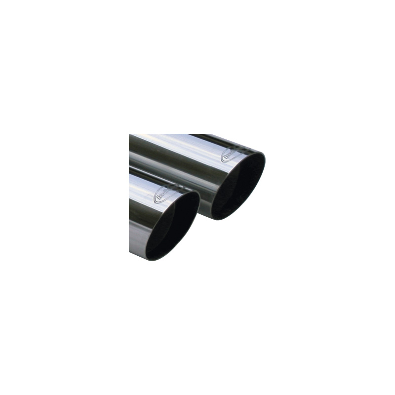 100% RVS Sportuitlaat  Audi A3 8P 2.0 FSi (150pk) 2003- 2x80mm Racing