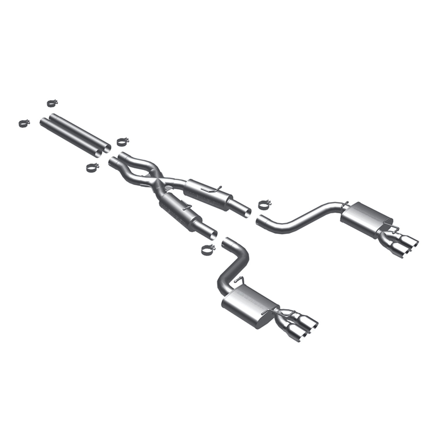 Dodge Cat-Back 08-09 Challenger SRT8 quad Magnaflow Cat-Back
