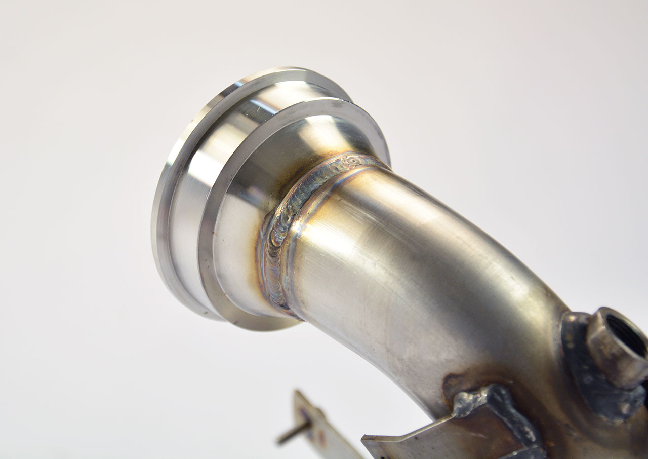 695 ABARTH 1.4T "Biposto" (190 Hp) "Monotubo" 2014 Turbo downpipe kit + Metallic catalytic converter