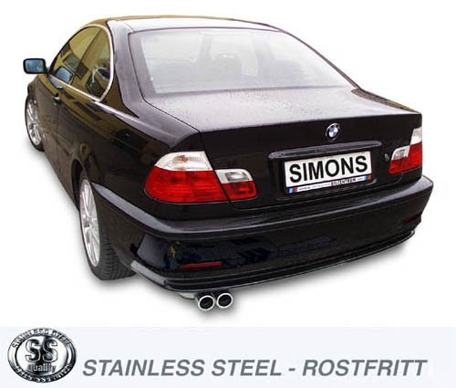 Simons Einddemper BMW 3-serie E46 2000-2005