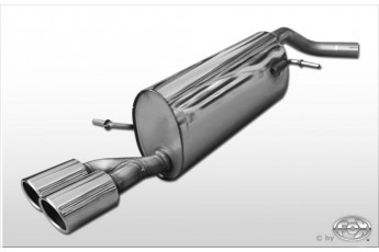 Audi A1 Compact/ A1 Sportback Einddemper - 2x80 Typ 16 FOX