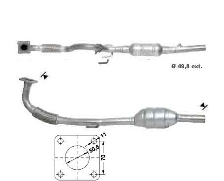 VW POLO 1.4i 16V 1390 cc 55 Kw / 75 cv AUA Magnaflow CAT Bouwjaa