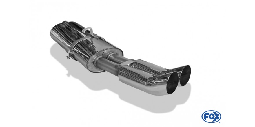 Opel Astra F Stufenheck Einddemper 1-Punkt-Aufhängung - 2x76 Typ