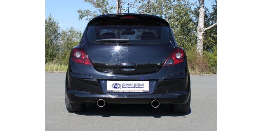 Opel Corsa D GSI Einddemper dwars Uitgang rechts/links - 1x100 T