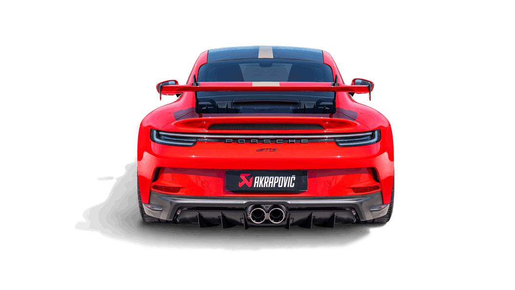 Akrapovic Porsche 911 GT3 / Touring (992) Rear Carbon Fiber Diffuser - Gloss