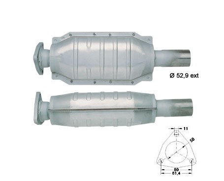 Fiat BRAVO 1.6i 16V 1581 cc 66 Kw / 90 cv 182A6.000 Magnaflow CA