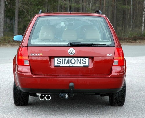 Simons Uitlaatsysteem af kat. VW Bora 1998> RVS